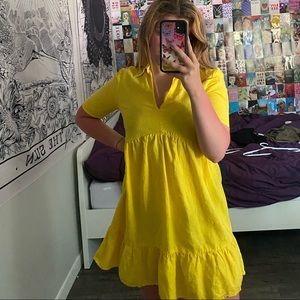 yellow zara sun dress!